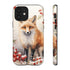 Christmas Fox in a Wreath of Red Berries - Impact Resistant Phone Case iPhone 12 Glossy